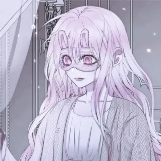 🥡 cbb694d1 gadis anime, wanita, pakaian tidur, masker, manga whatsapp sticker