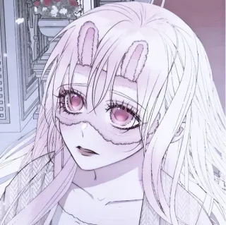 💭 f814cc17 Gadis anime, Manga, Telinga kelinci, Merah muda, Lucu, Kartun, Wanita whatsapp sticker