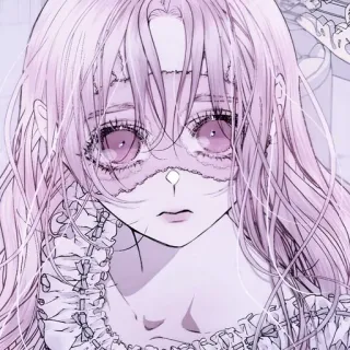 🥡 f9c7bab7 Anime, Boneka, Manga, Karakter, Rambut merah muda, Menyeramkan, Potret whatsapp sticker