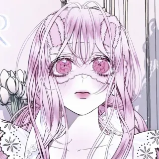 💭 fcf64c6f Anime, Manga, Merah muda, Karakter, Gadis, Ilustrasi whatsapp sticker