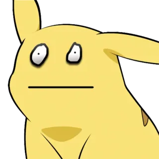 🌚 353fff89 Pikachu pikachu, pokemon, divertente, meme, cartone animato, scioccato telegram sticker
