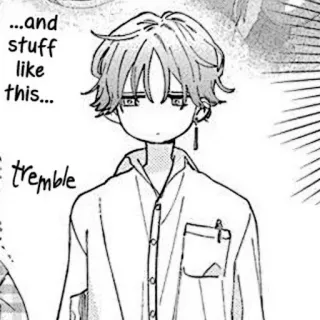 🍳 79462549 ...and stuff like this... tremble อนิเมะ, มังงะ, เด็กผู้ชาย, สีหน้าปกติ telegram sticker