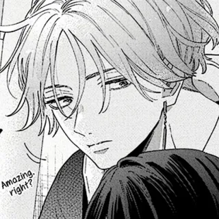 🍳 d398142f Amazing, right? มังงะ, อนิเมะ, เด็กผู้ชาย, ภาพเหมือน, ศิลปะ, ภาพร่าง telegram sticker