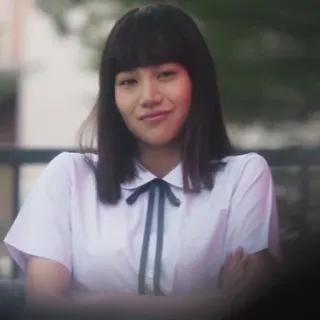 🌟 8a11103a Nanno Girl from Nowhere Нанно, Girl from Nowhere, Тайский сериал, Школьная форма, Ухмылка, Жуткий, Драма, Подросток telegram sticker