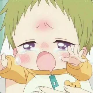 🎆 dd0b62ff Anime, Bayi, Menangis, Sedih, Anak, Kartun telegram sticker