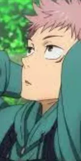 😒 3845e4a3 Yuji Itadori Jujutsu Kaisen anime, Jujutsu Kaisen, Yuji Itadori, character, anime character, pink hair, hoodie whatsapp sticker