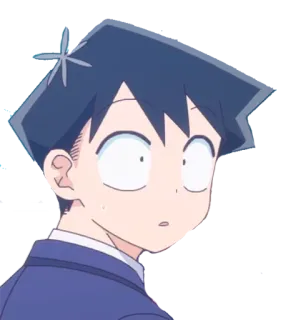😯 56a3e7ac Hitohito Tadano Komi Can't Communicate Anime, Hitohito Tadano, Komi nie potrafi się komunikować, zszokowany, zaskoczony telegram sticker