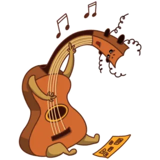 Укулель telegram stickers