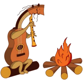 Укулель whatsapp stickers