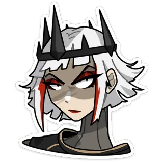 😒 ee3fd006 Reina, Villano, Malvado, Corona, Fantasía, Personaje telegram sticker
