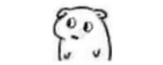 🔰 18a29c3d хомяк, милый, животное, каракули, эскиз, мультфильм telegram sticker