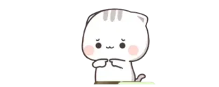 🔰 72cb6a6c кот, милый, каваий, стикер, животное telegram sticker