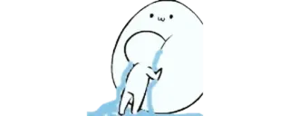 🔰 c1c8707f плачущий, грустный, объятие, мультфильм, эмоциональный, каваи telegram sticker