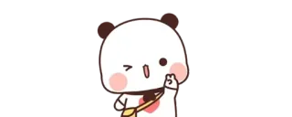 🔰 179112f5 Панда, Милый, Кавайный, Животное, Наклейка whatsapp sticker