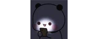 🔰 9a9ffafd милый, панда, мультфильм, телефон, кавай, медведь whatsapp sticker