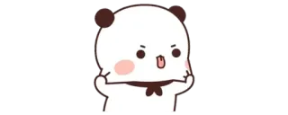 🔰 a2fdef03 Панда, Милый, Наклейка, Мультфильм, Каваий whatsapp sticker