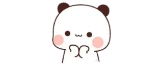 🔰 c3dc68a0 милый, панда, каваий, животное, наклейка whatsapp sticker