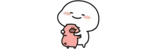 🐽 828ca249 Cartone animato, Carino, Maiale, Animale, Kawaii telegram sticker
