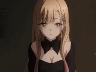 ✨ e2133cdb Marin Kitagawa My Dress-Up Darling Anime, Ragazza, Capelli biondi, Capelli lunghi, Carina, Ragazza anime, My Dress-Up Darling telegram sticker