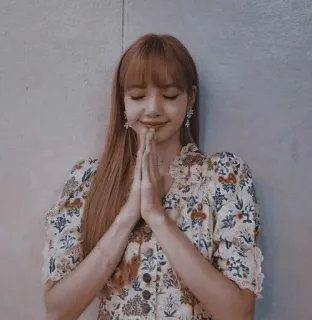 🙏 ee745922 Lisa person, frau, kpop, sänger, lisa, promi whatsapp sticker