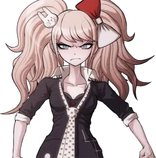 🤬 94aa133e Junko Enoshima Danganronpa Anime, Dziewczyna, Zła, Junko Enoshima, Danganronpa, Postać whatsapp sticker