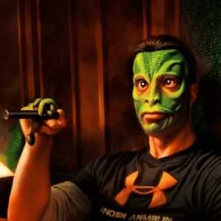 😨 57932c46 lucertola, rettile, sigaro, divertente, meme telegram sticker