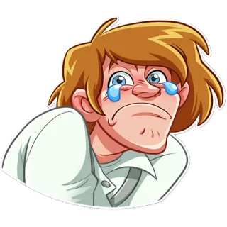 🥺 09301fd6 울음, 슬픔, 눈물, 화남, 만화 telegram sticker