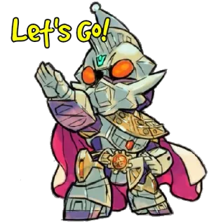 🏃 55d811ab Let's Go! 机器人, 卡通, 贴纸, 角色, 盔甲 telegram sticker