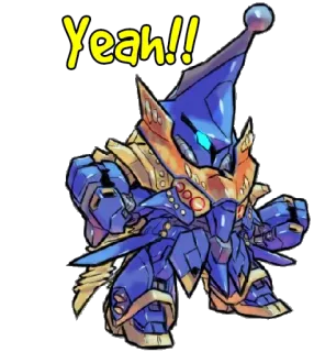 😄 bc9936d5 Yeah!! 机器人, 卡通, 贴纸, 机甲, 科幻 telegram sticker