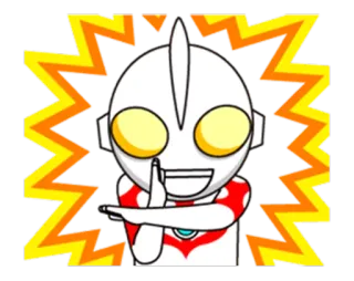 🙌 67ddb481 Ultraman Мультфильм, Милый, Персонаж, Ультрамен telegram sticker