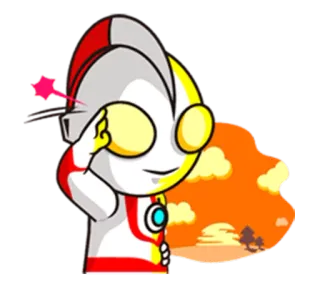 😉 6863f0f6 Ultraman Ультрамен, Мультфильм, Супергерой, Япония, Монстр telegram sticker