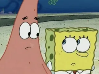 ✨ 3d801510 Spongebob Spongebob Squarepants Bob l'éponge, Patrick, dessin animé, Nickelodeon, personnages, amis whatsapp sticker