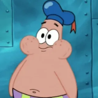 ✨ 9da9d96b Patrick Star SpongeBob SquarePants patrick étoile, spongebob, personnage de dessin animé, drôle, mème whatsapp sticker