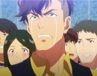 🔥 644f9895 anime, crying, sad, emotional, cartoon telegram sticker