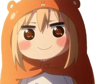 ☺️ 468891cb Umaru Doma Himouto! Umaru-chan anime, umaru, schattig, meisje, hoodie whatsapp sticker