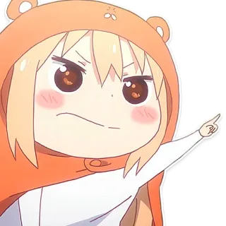 👉 59cde68e Umaru Doma Himouto! Umaru-chan anime, cartoon, personage, umaru, himouto umaru-chan, schattig, manga whatsapp sticker