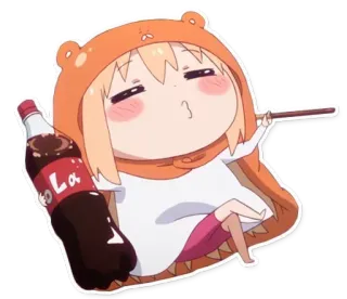 😏 dfcd763d Umuru Anime, Personage, Cola, Leuk, Kawaii whatsapp sticker