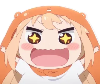 🤩 ee9e90e0 Umaru Doma Himouto! Umaru-chan umaru doma, anime, schattig, enthousiast, blij, himouto! umaru-chan whatsapp sticker