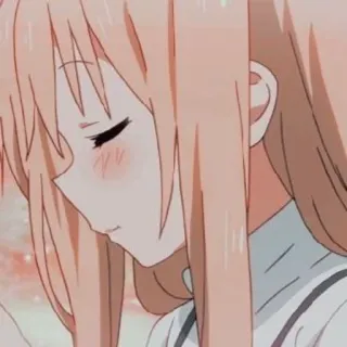 🥤 84a0df0a Anime, Ragazza, Triste, Cartone animato, Illustrazione telegram sticker