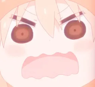 🍡 ebcd1223 anime, cartoon, face, angry, shocked, expression telegram sticker