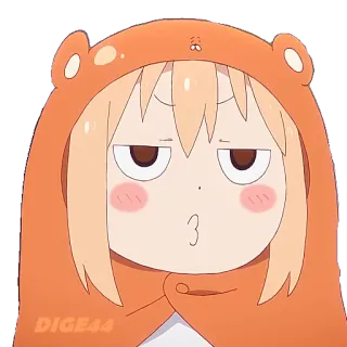 😙 5931e477 Umaru Doma Himouto! Umaru-chan アニメ, うまる, ひもうと, かわいい, ステッカー telegram sticker