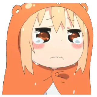 😭 65d9236f Umaru Doma Himouto! Umaru-chan 土間埋, 干物妹！うまるちゃん, アニメ, 泣く, かわいい, 悲しい, 漫画 telegram sticker