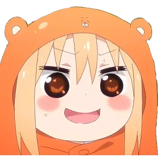 😄 dbe36d83 Umaru Doma Himouto! Umaru-chan アニメ, 漫画, 可愛い, 土間埋, パーカー, 干物妹！うまるちゃん telegram sticker
