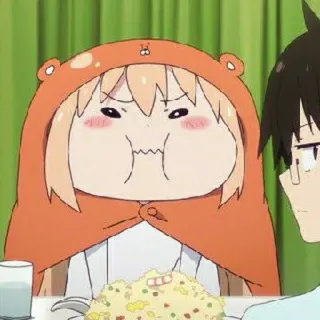 🧇 2e1d336c Umaru Doma Himouto! Umaru-chan anime, umaru, food, cartoon, cute telegram sticker