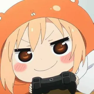 🧇 3e20394d Umaru Doma Himouto! Umaru-chan anime, umaru doma, himouto! umaru-chan, chibi, gamer, cute, kawaii telegram sticker