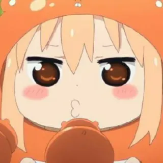 🧇 b622e6de Umaru Doma Himouto! Umaru-chan anime, cute, kawaii, umaru, himouto, character telegram sticker