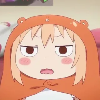 🍊 702adef2 Umaru Doma Himouto! Umaru-chan anime, umaru, himouto, cute, funny, orange, hoodie telegram sticker