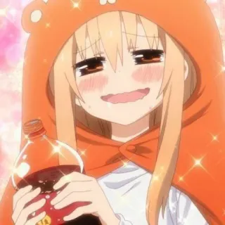 🍊 809bb2d7 Umaru Doma Himouto! Umaru-chan anime, umaru, cola, cute, hoodie, cartoon telegram sticker
