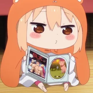 🍊 a96e384d Umaru Doma Himouto! Umaru-chan 錸天 anime, cartoon, umaru, himouto, manga, character, cute telegram sticker