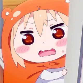 🎐 1089cf9a Umaru Doma Himouto! Umaru-chan anime, kreskówka, umaru, słodkie, śmieszne, dziewczyna whatsapp sticker